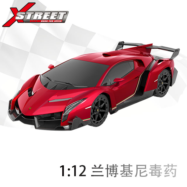 XQRC12-17 1:12兰博基尼 毒药 红色（正版授权）